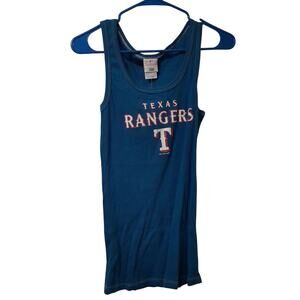 MLB Rangers Women's Tank Top Large Texas Navy Baseball New Last One!!!